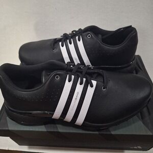 Adidas Tour360 24 IF0250 Men's Golf Shoes, Black/White, Size 9W NEW